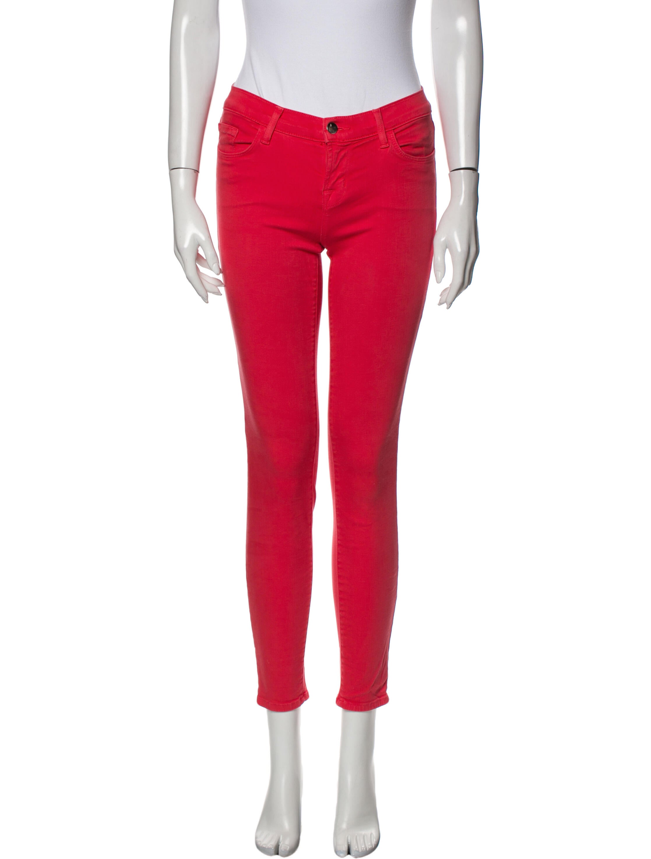J Brand Mid-Rise Skinny Leg Jeans